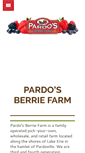 Mobile Screenshot of pardosberriefarm.com